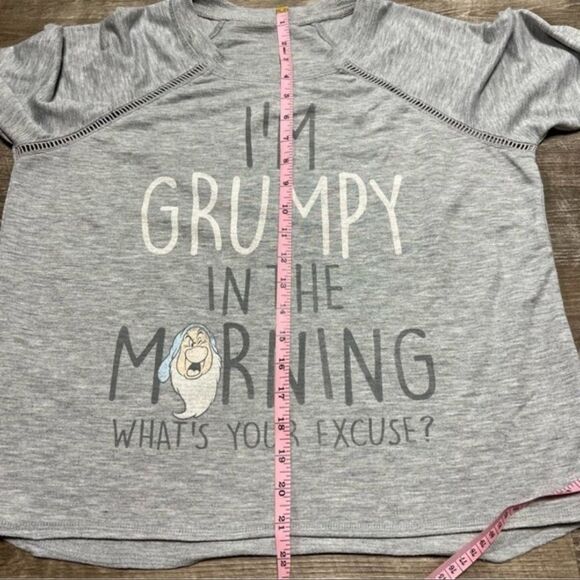 Disney Sleepwear “I’m grumpy in the morning. What’s your excuse?” Long Sleeve - Picture 4 of 8